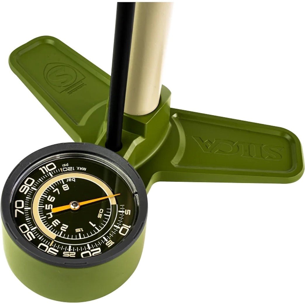 SILCA TERRA floor pump - green - SILCA - Evelostore