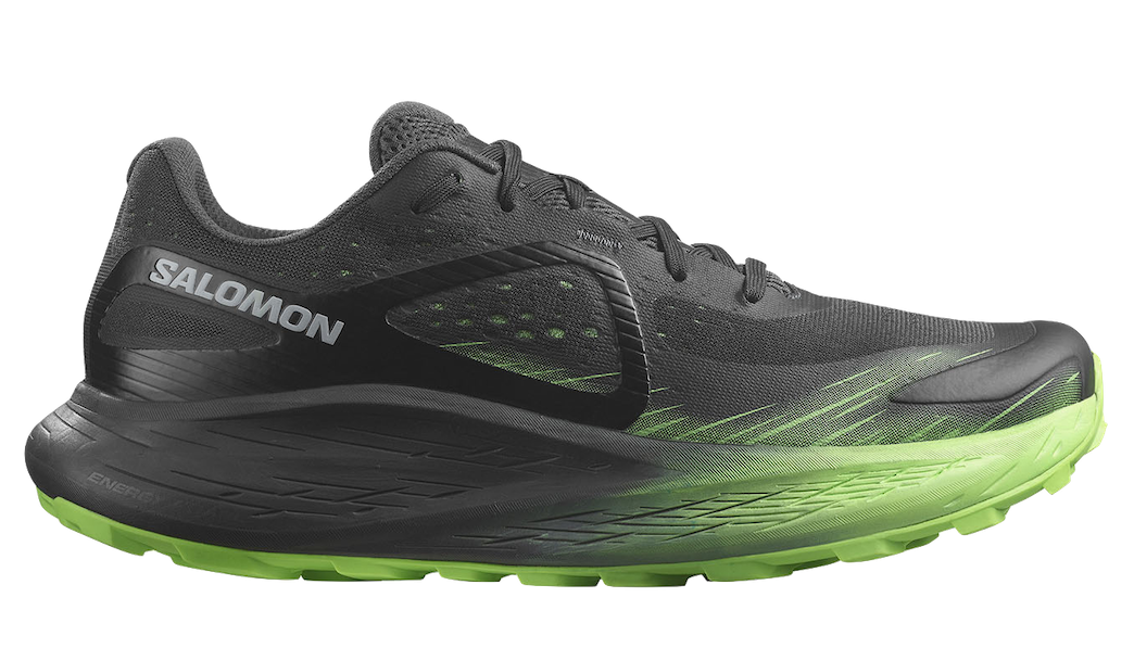 SALOMON GLIDE MAX TR trail running shoes - black/green