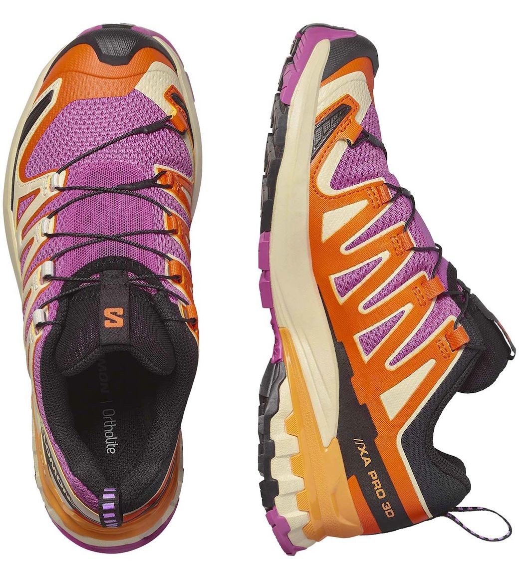 SALOMON XA PRO 3D V9 W trail running shoes - white/pink/orange
