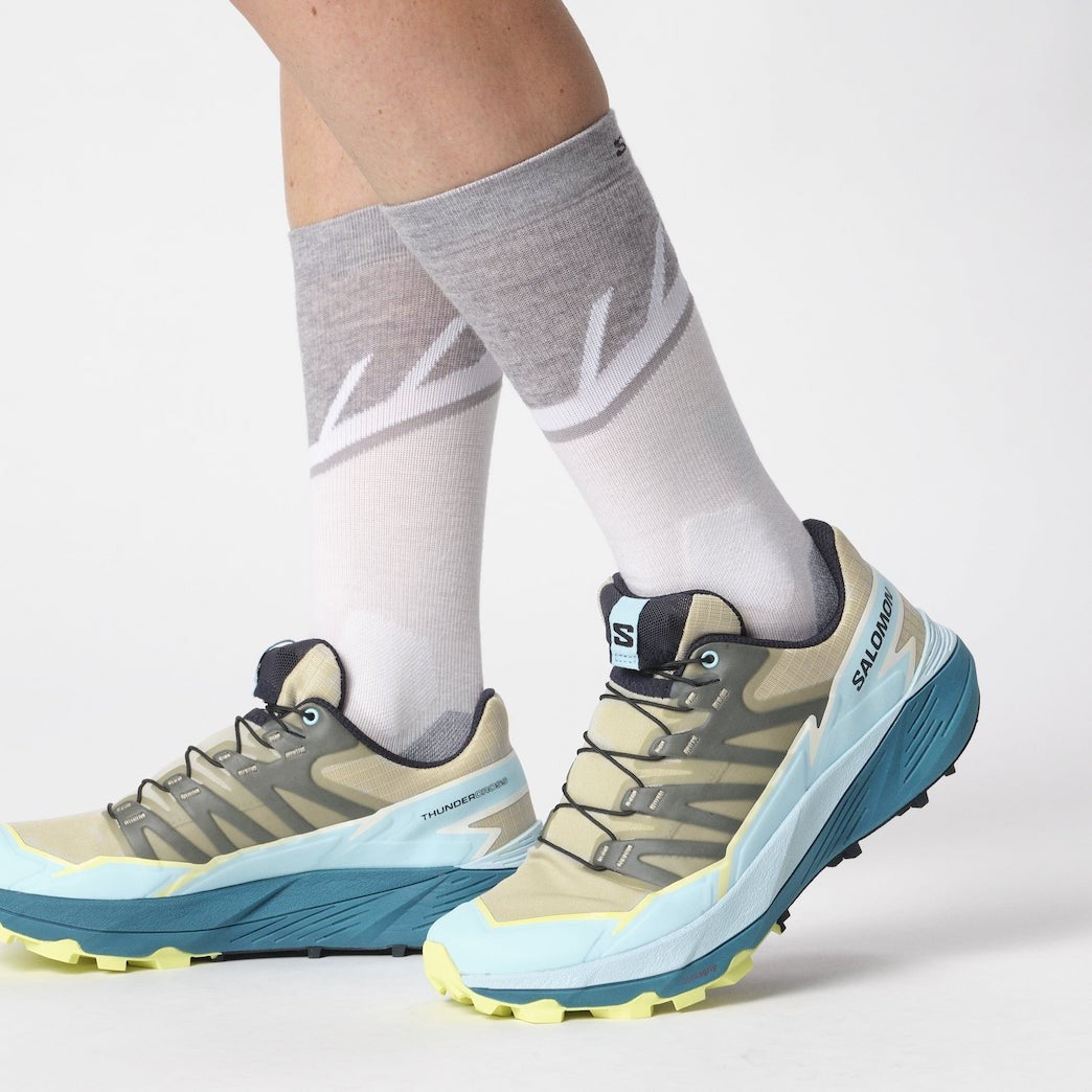 SALOMON THUNDERCROSS W trailløbesko – grøn/lyseblå/grå