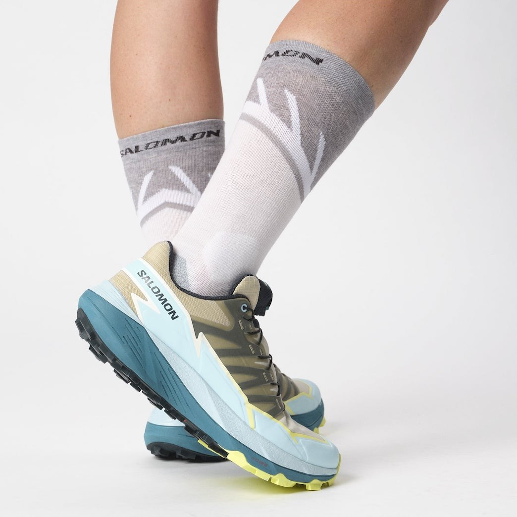SALOMON THUNDERCROSS W trailløbesko – grøn/lyseblå/grå