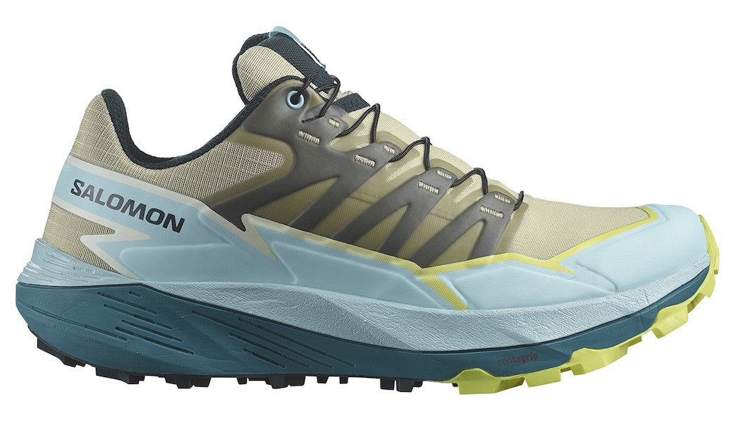 SALOMON THUNDERCROSS W trailløbesko – grøn/lyseblå/grå