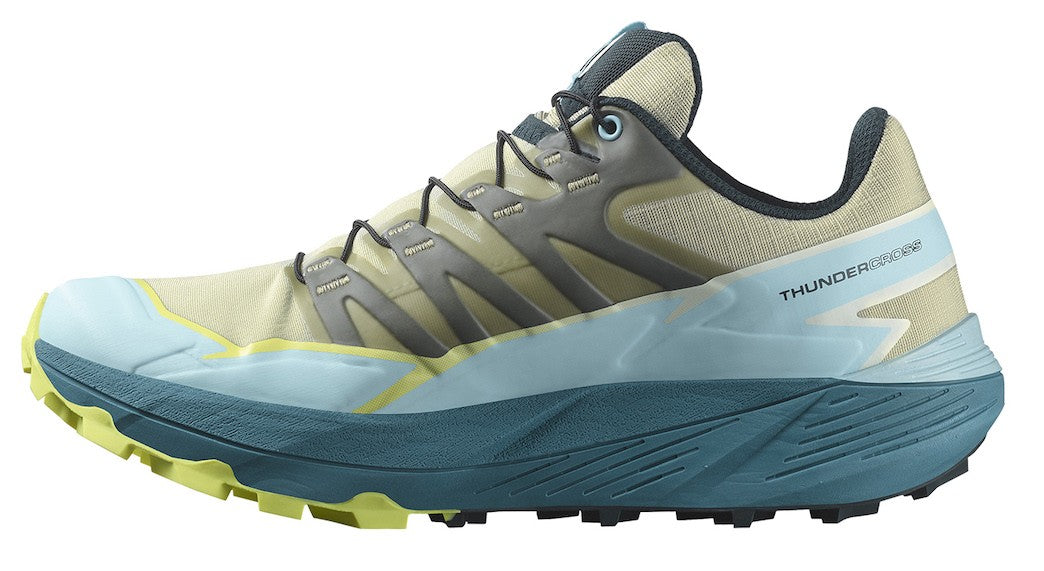 SALOMON THUNDERCROSS W trailløbesko – grøn/lyseblå/grå