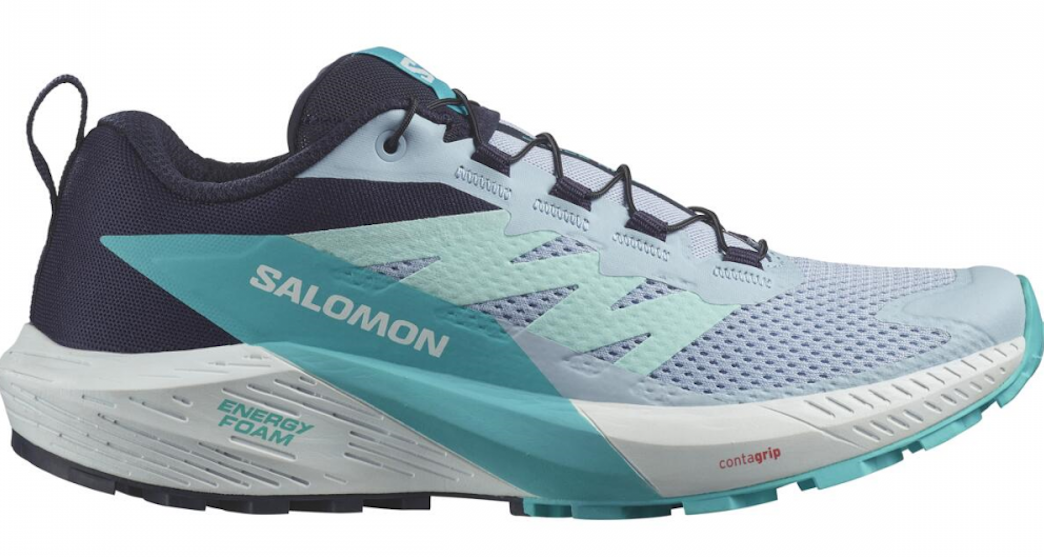 SALOMON SENSE RIDE 5 W trail running shoes - light blue/white