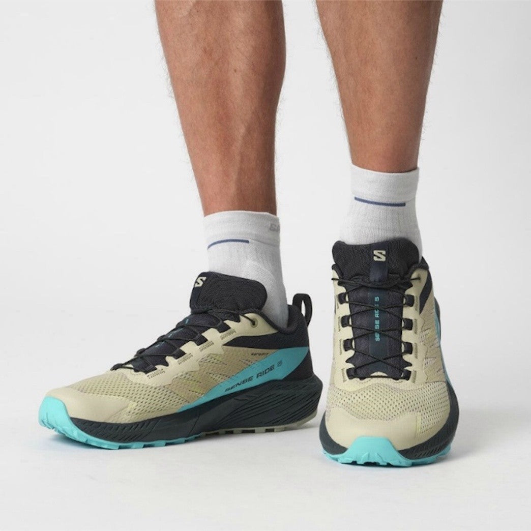 Zapatillas de trail running SALOMON SENSE RIDE 5 - gris/azul/negro