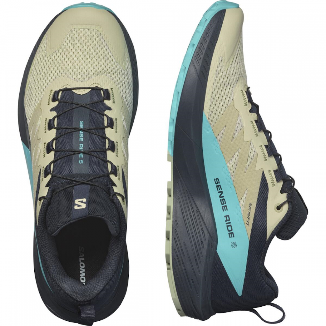 Zapatillas de trail running SALOMON SENSE RIDE 5 - gris/azul/negro