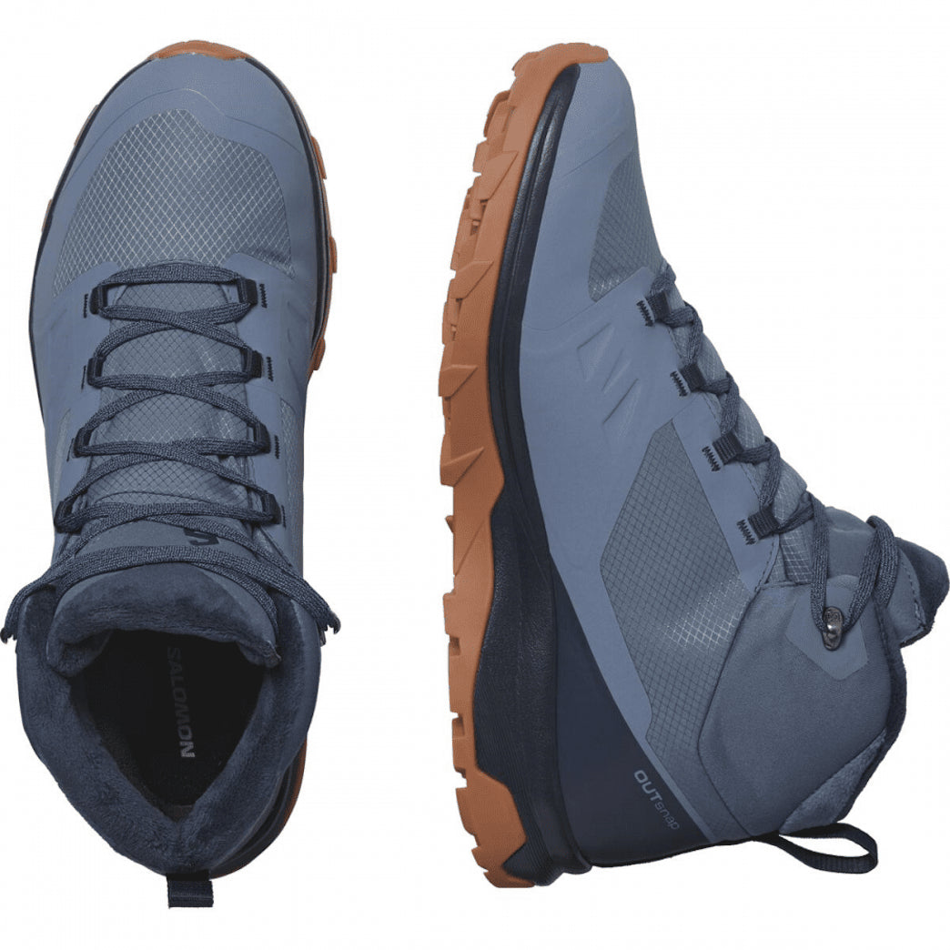 SALOMON OUTSNAP CS WP winter shoes - blue/black - SALOMON - Evelostore