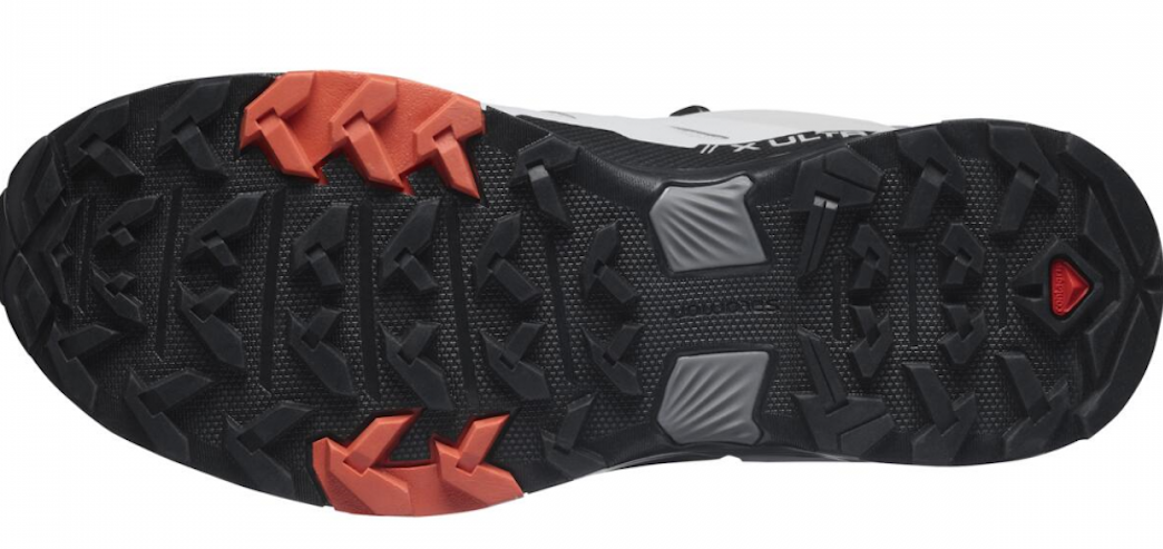 SALOMON X ULTRA 4 WIDE GTX W žygių avalynė - pilki/juodi/raudoni
