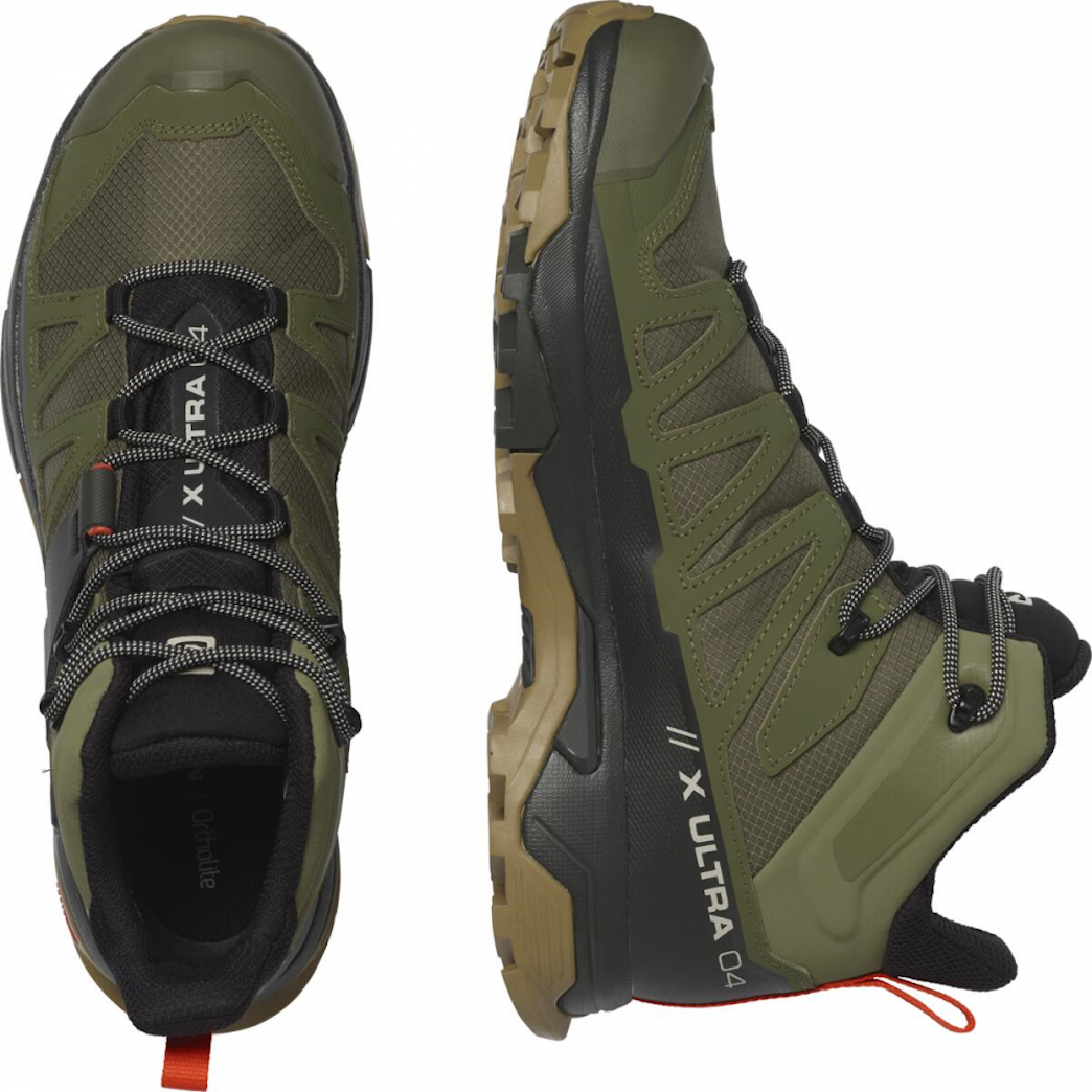 Zapatos de senderismo SALOMON X ULTRA 4 MID GTX - verde oscuro/marrón