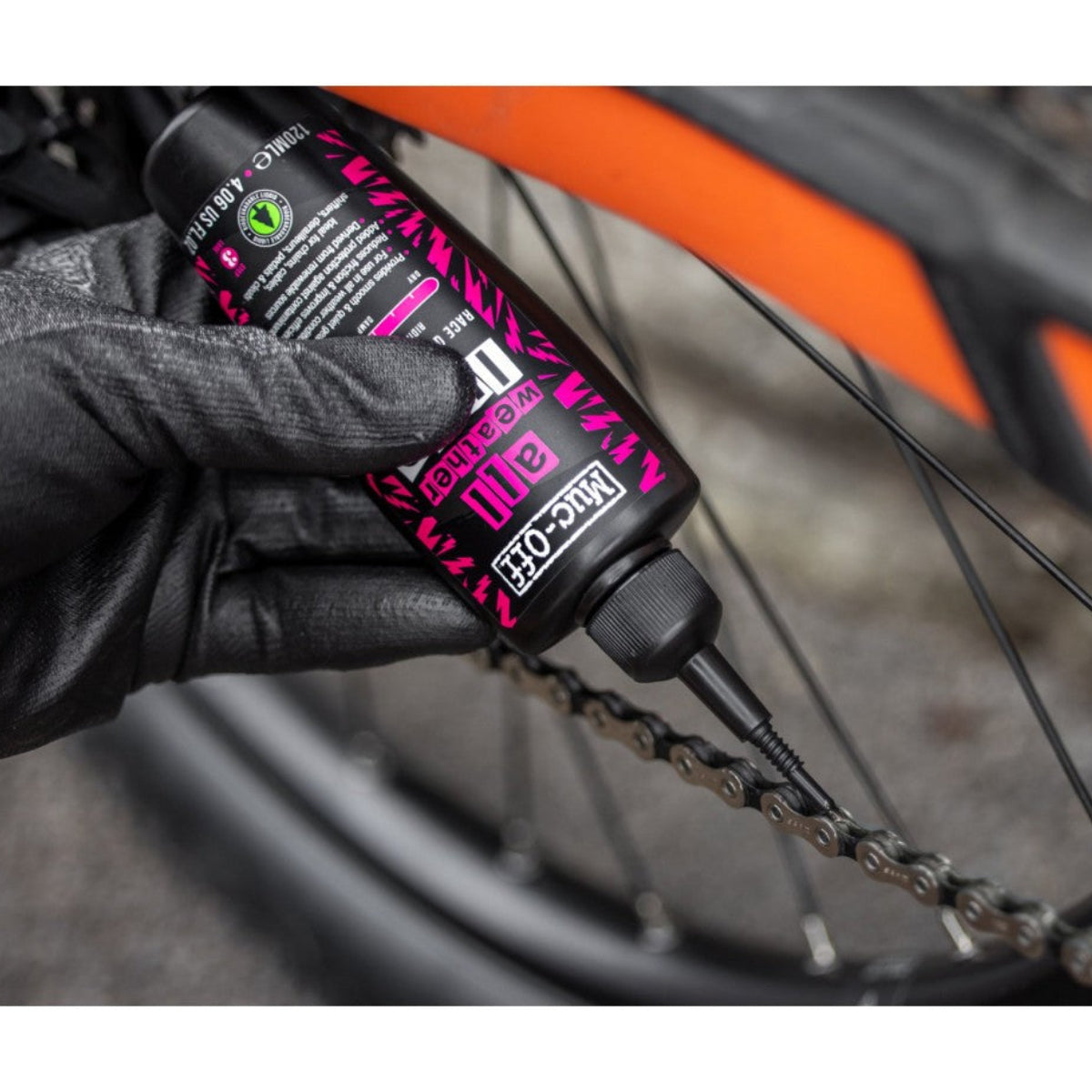 MUC-OFF ALL WEATHER LUBE grandinės aliejus