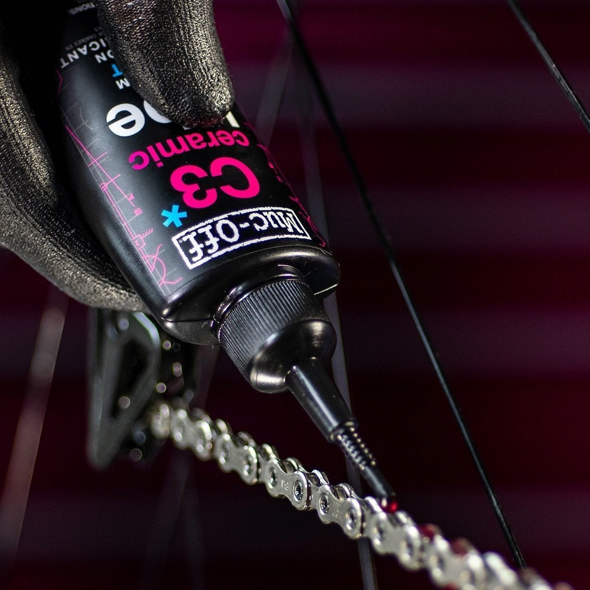 MUC-OFF C3 CERAMIC LUBE WET chain oil