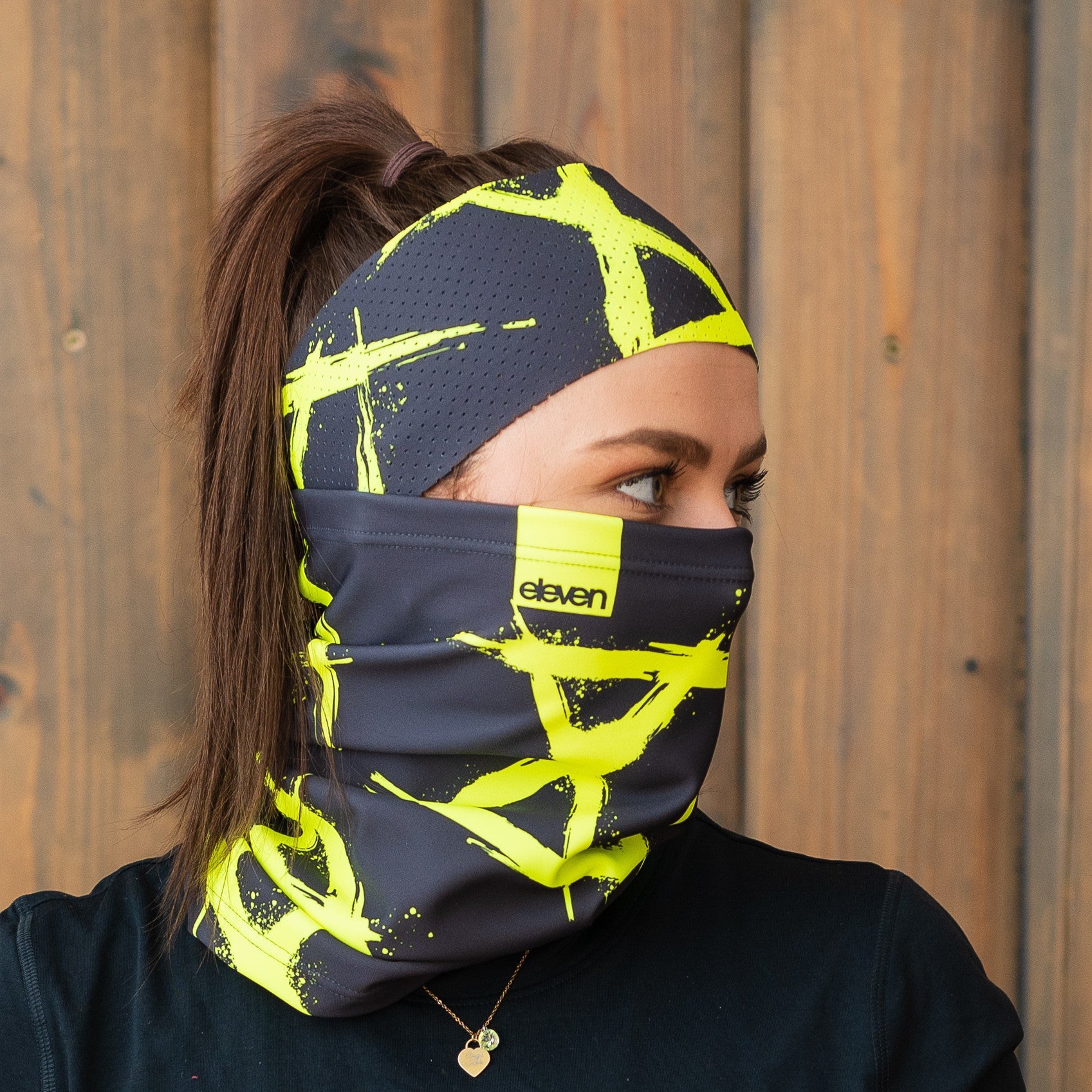 ELEVEN SPORTSWEAR Neck warmer XI fluo