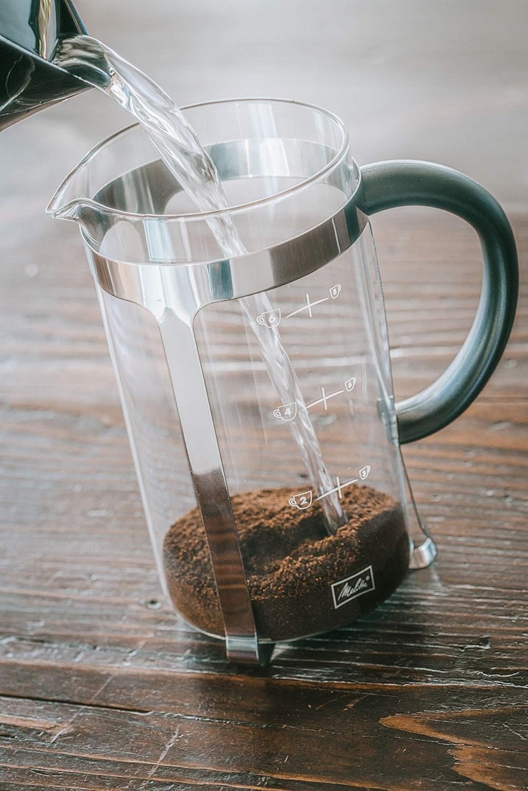 MELITTA FRENCH PRESS PREMIUM 3 cup coffee maker - black/silver - MELITTA - Evelostore