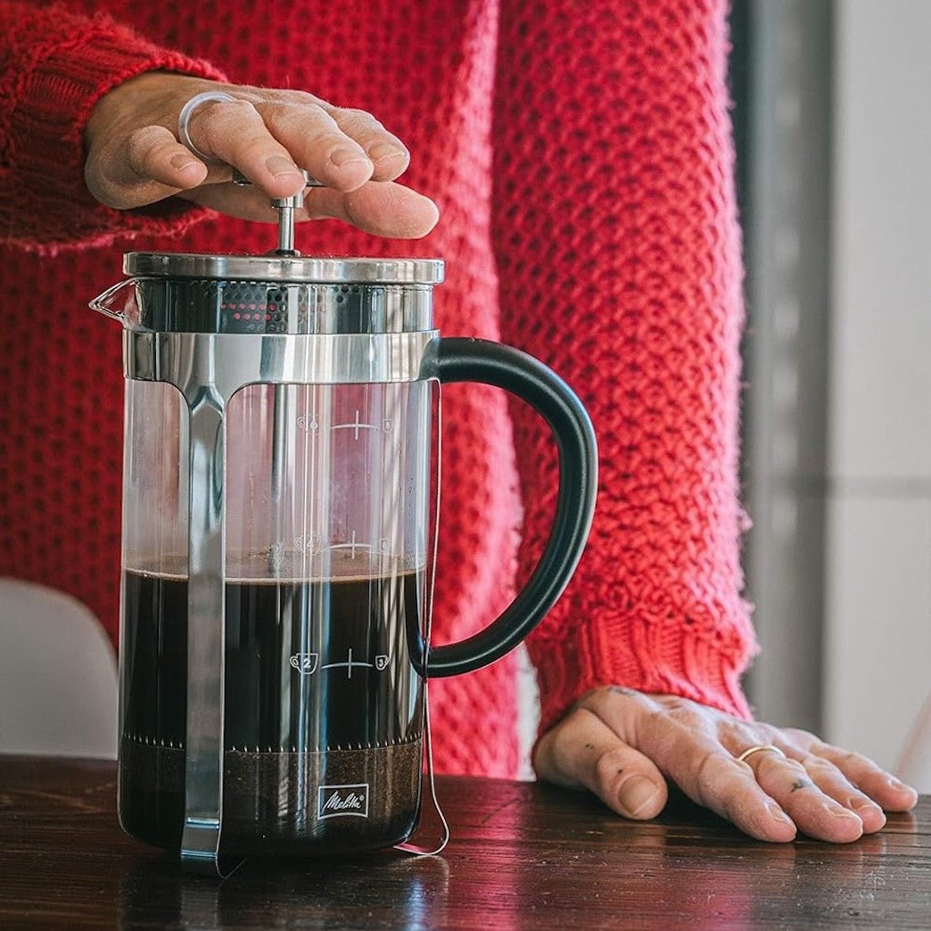 MELITTA FRENCH PRESS PREMIUM 3 cup coffee maker - black/silver - MELITTA - Evelostore