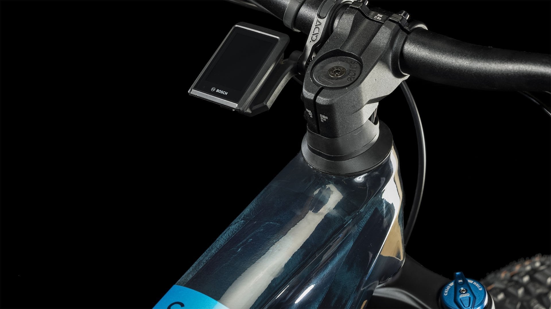 cube stereo hybrid 140 black blue Electric bike CUBE STEREO HYBRID 140 HPC SLX 750 – Evelostore