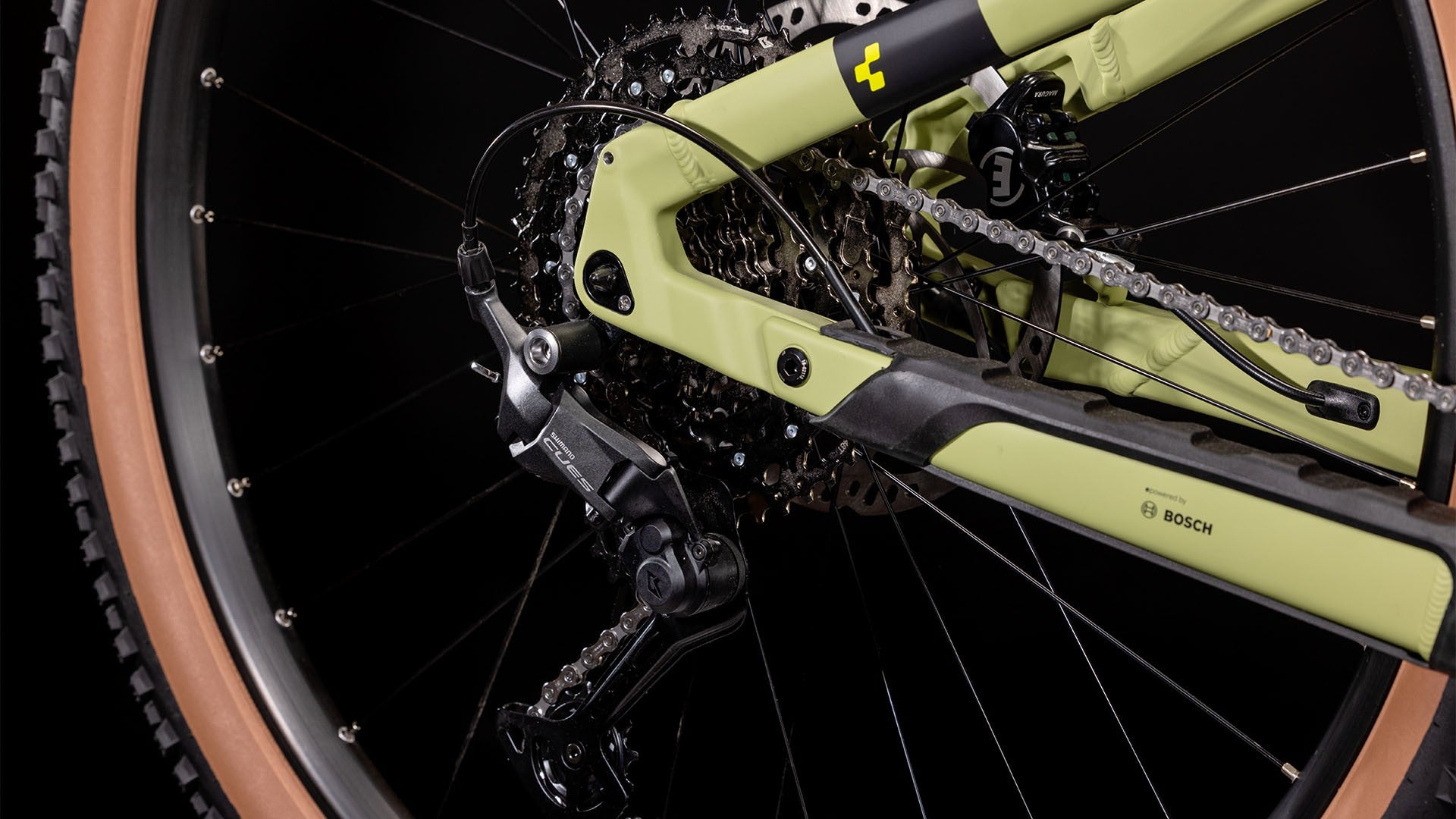 CUBE STEREO HYBRID 120 ONE 750 27.5 electric bicycle - olive´n´green