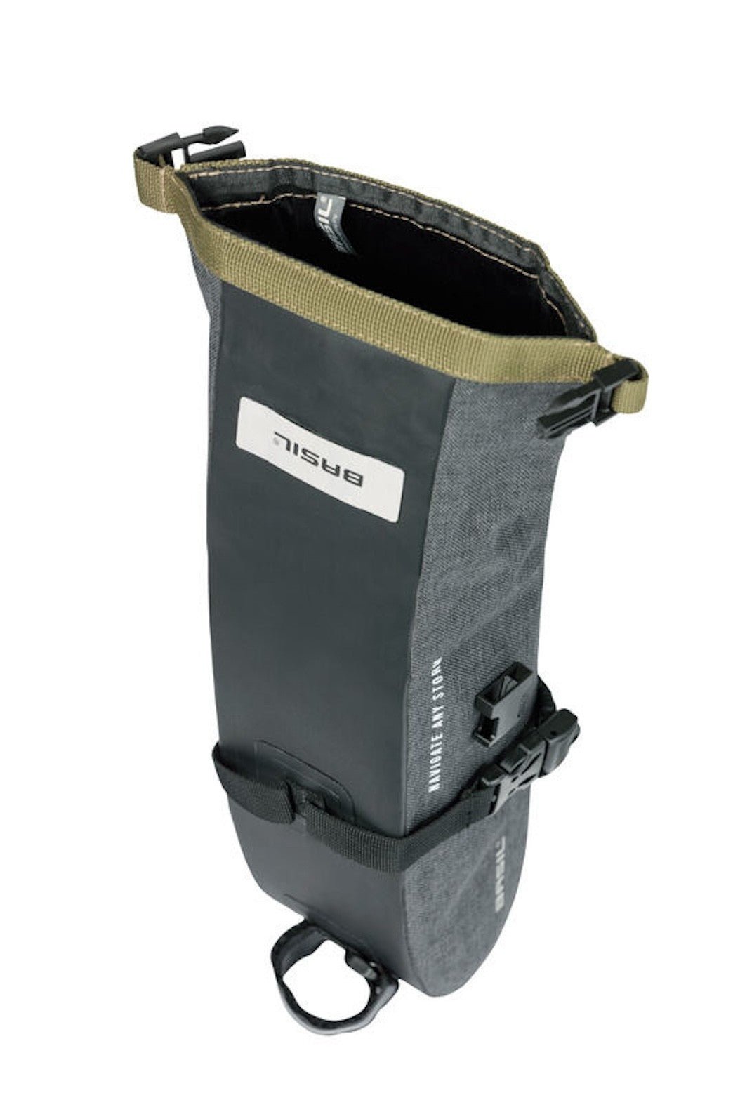 BASIL NAVIGATOR STORM M 1.5L saddle bag - black - BASIL - Evelostore