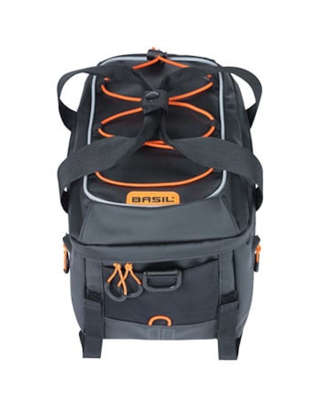 BASIL MILES TARPAULIN 8L bicycle trunk bag - black/orange - BASIL - Evelostore