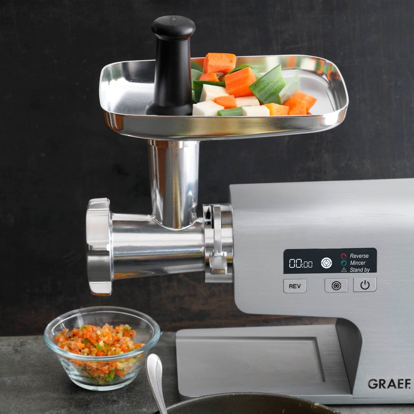GRAEF FW500 MULTIWOLF the meat grinder - silver - GRAEF - Evelostore
