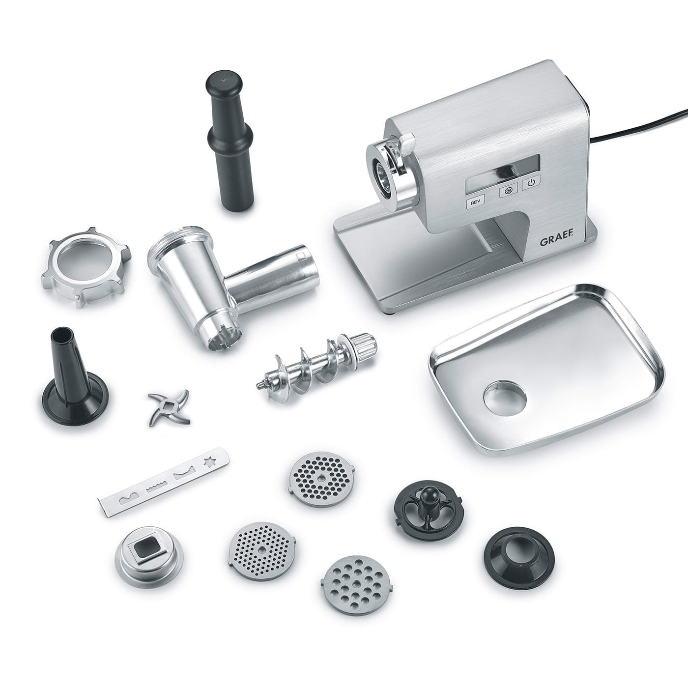 GRAEF FW500 MULTIWOLF the meat grinder - silver - GRAEF - Evelostore