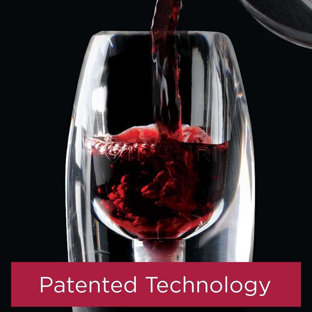 VINTURI V1071 red wine aerator tower set - black - VINTURI - Evelostore