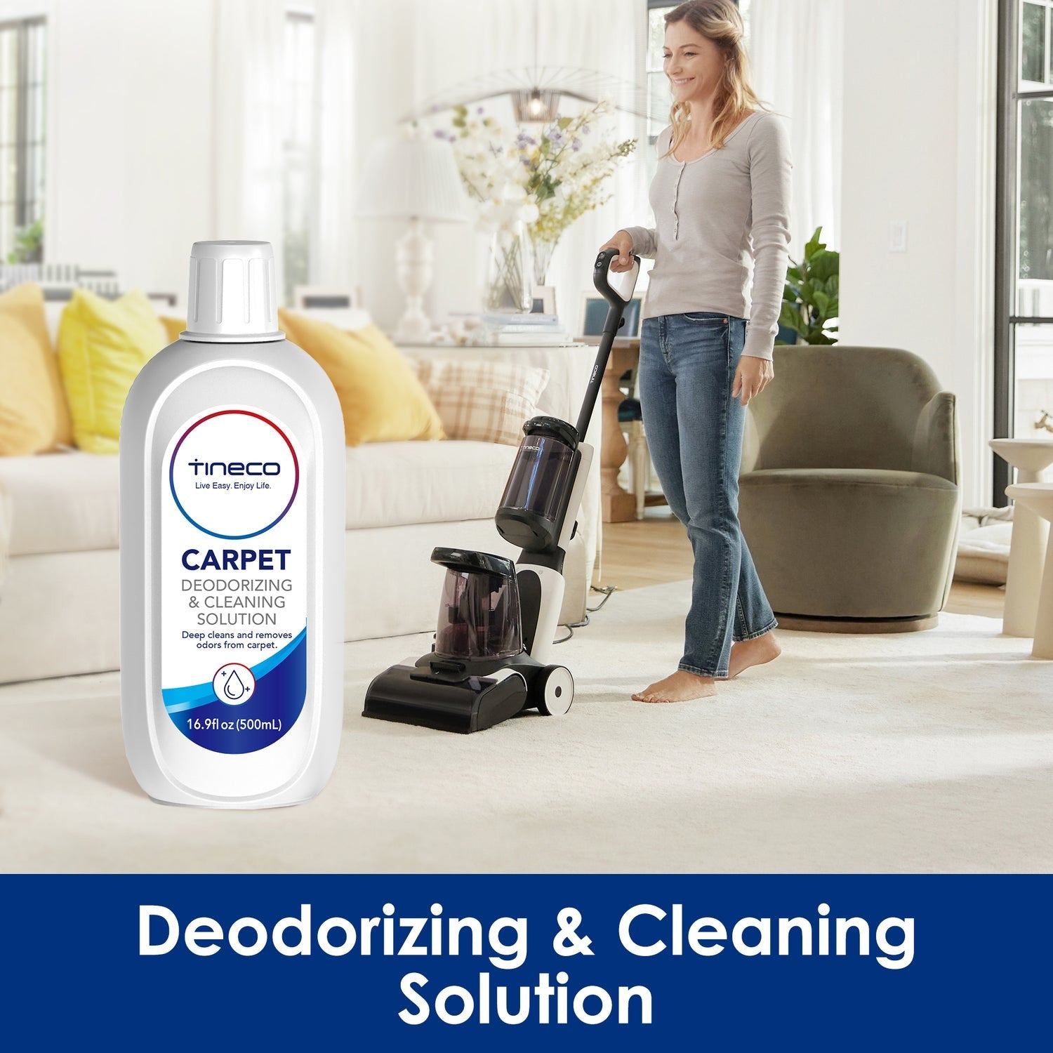 TINECO CARPET ONE series deodorizing & cleaning solution - 1L - TINECO - Evelostore