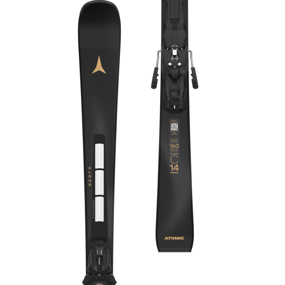 Damski zestaw nart Atomic Cloud C14 Revoshock S + MI 12 GW Piste