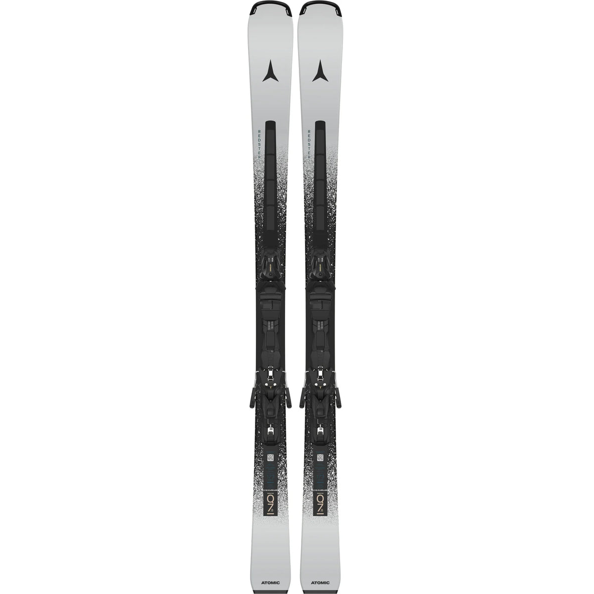 ATOMIC REDSTER Q7.8 Revoshock C + MI 12 GW - zestaw nart zjazdowych - Bright Silver/Black