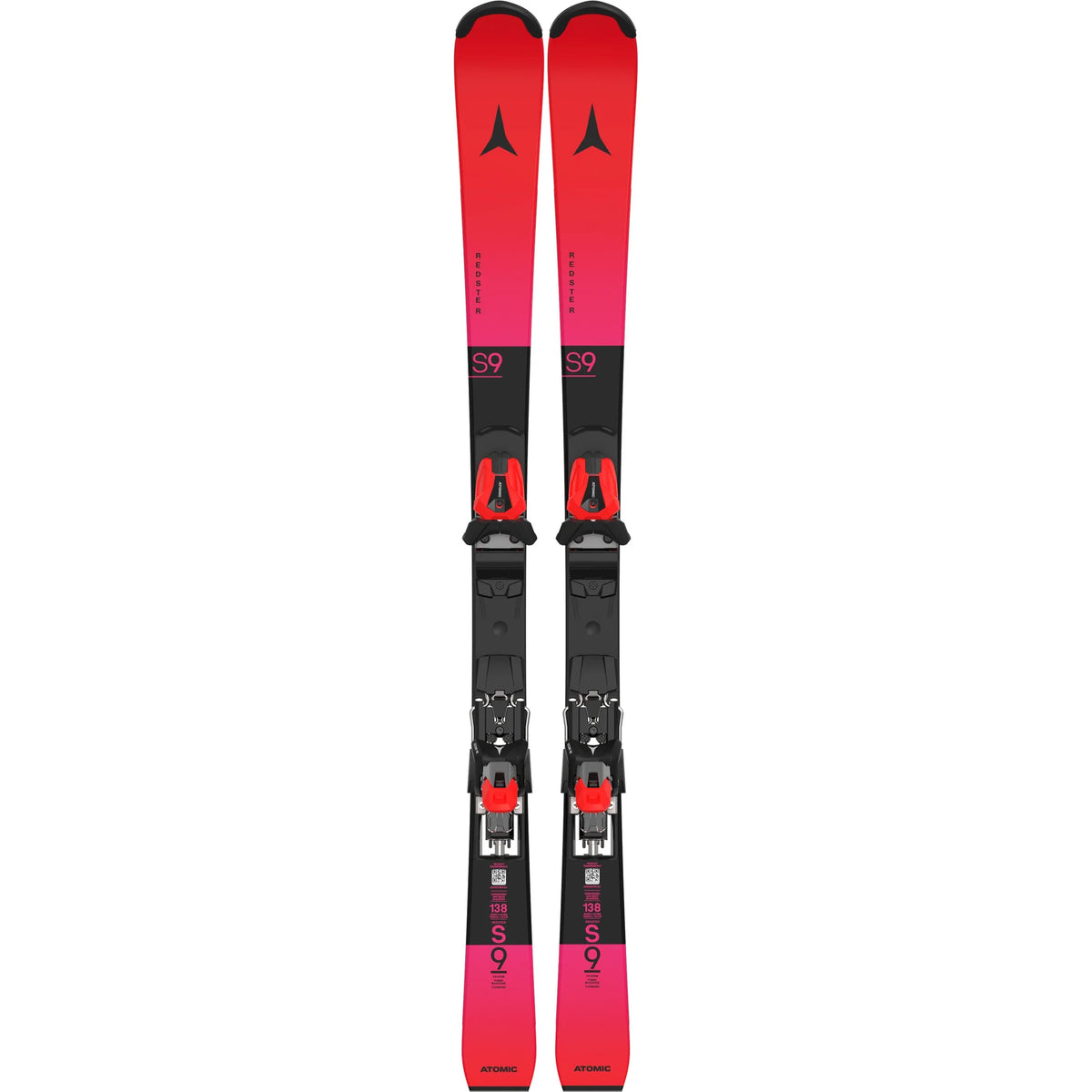 Set de esquís júnior de eslalon de competición ATOMIC REDSTER S9 FIS + ICON 10 - Red Tension