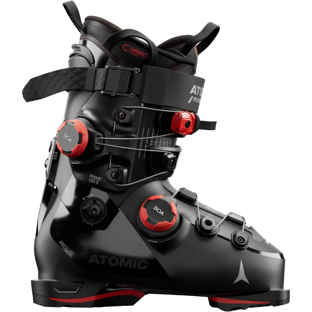 Scarponi da sci ATOMIC HAWX PRIME 130 S DUAL BOA - Nero / Rosso