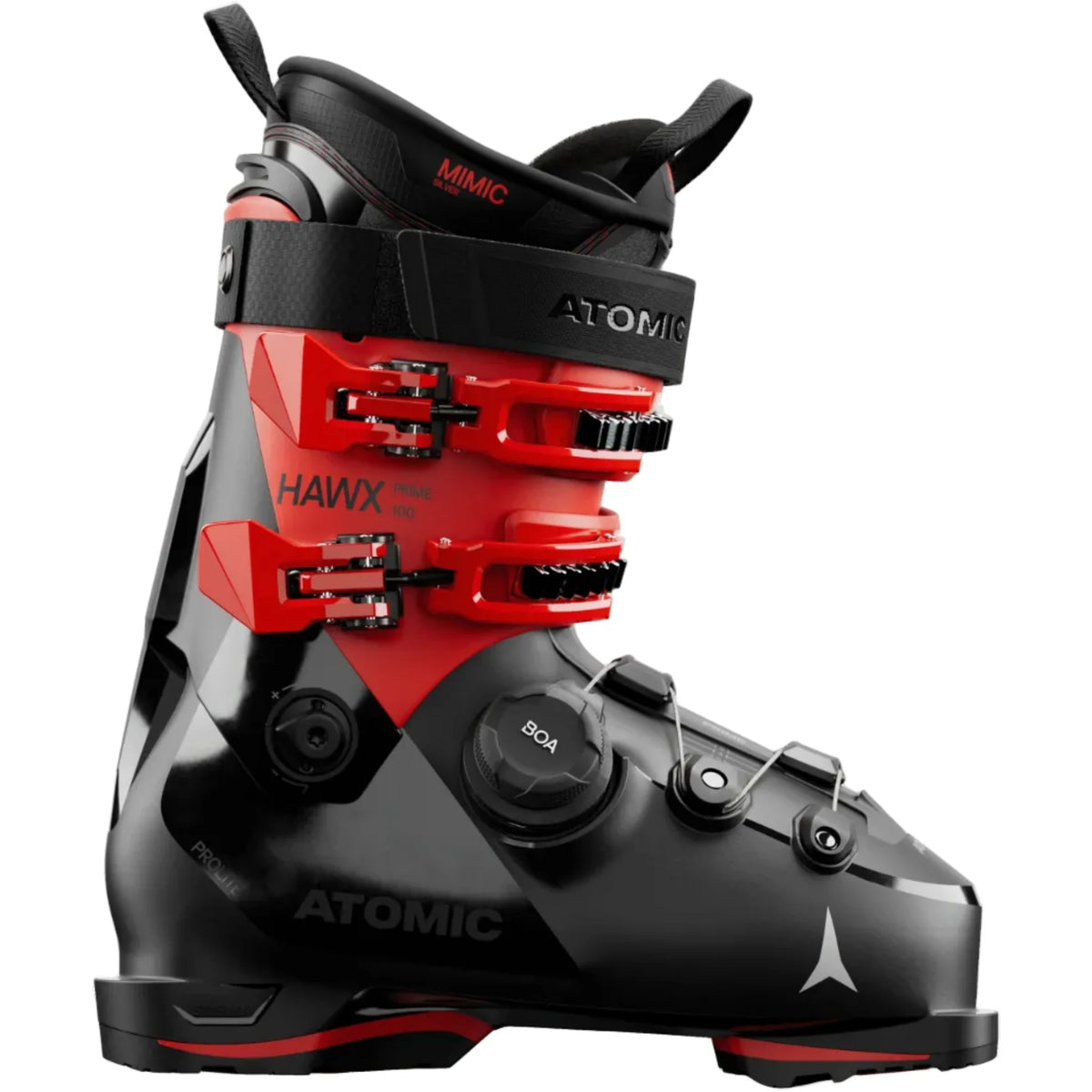 Buty narciarskie ATOMIC HAWX PRIME 100 BOA – czarne / czerwone