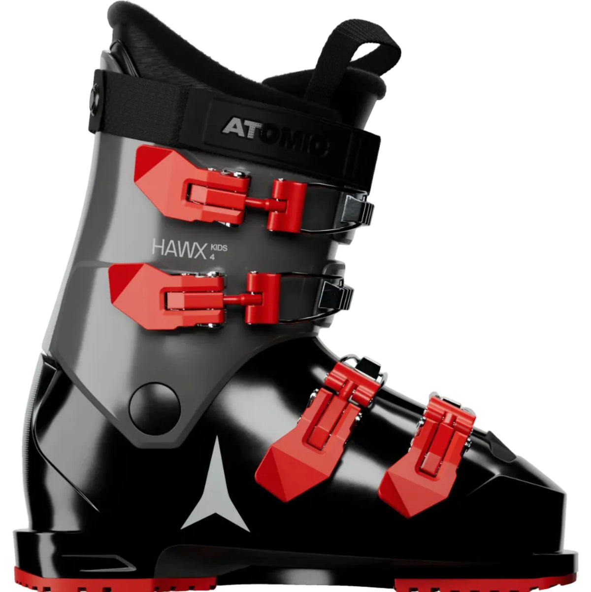 ATOMIC HAWX KIDS 4 Junior kalnų slidinėjimo batai – juodi / kalkakmenio / raudoni