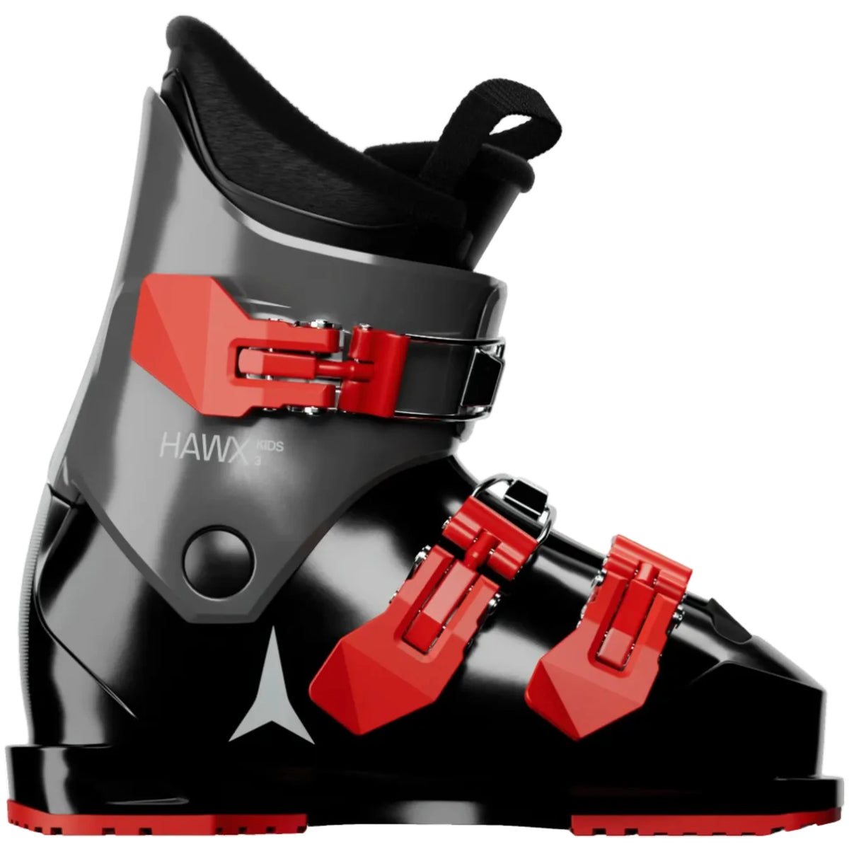 ATOMIC HAWX KIDS 3 vaikiški kalnų slidinėjimo batai - juodi / kalkakmenio spalvos / raudoni
