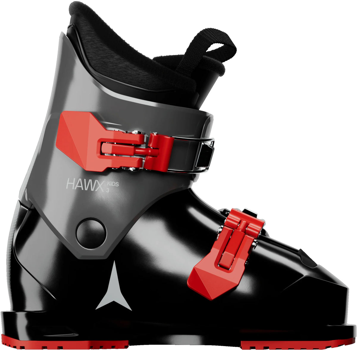 ATOMIC HAWX KIDS 2 vaikiški kalnų slidinėjimo batai - juodi / kalkakmenio spalvos / raudoni