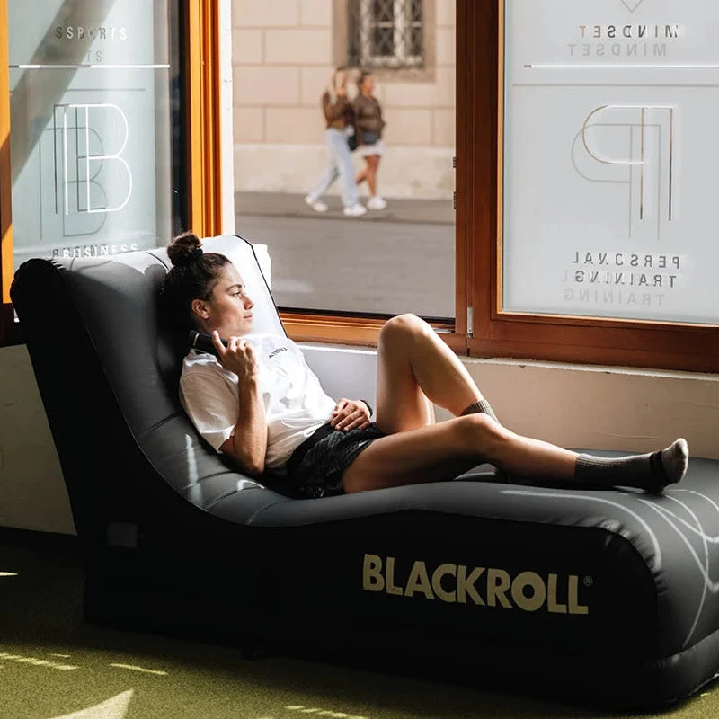BLACKROLL Air Lounger 2.0 Inflatable Recovery Lounger – Black