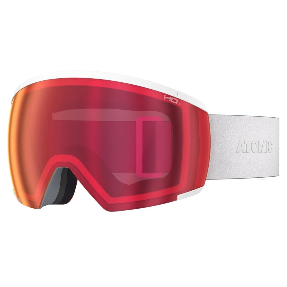 ATOMIC REDSTER L HD white ski and snowboard goggles with Red HD toric double lens and large-fit frame Copy