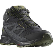 SALOMON OUTWAY MID CSWP J hiking shoes - black/grey/green