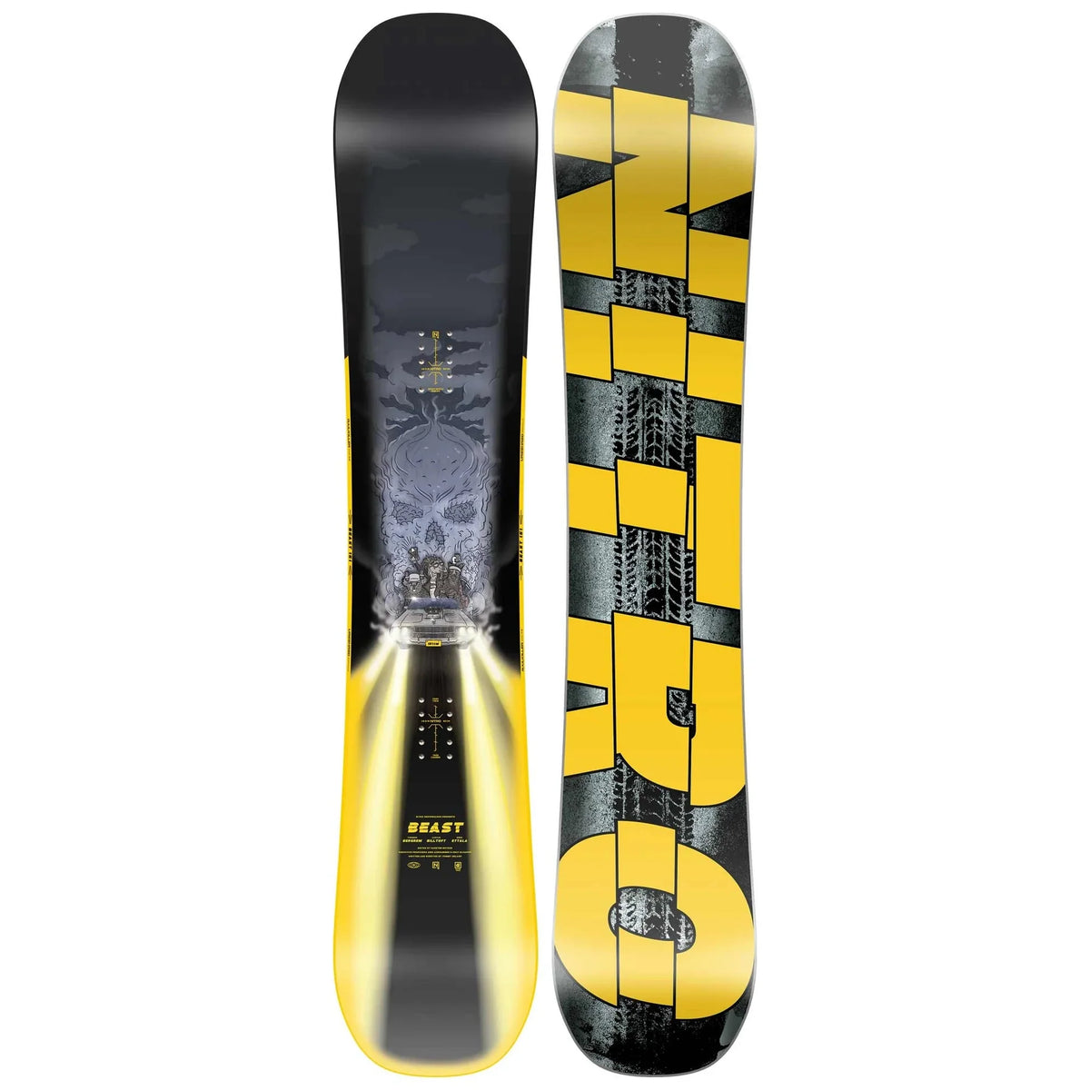 Deska snowboardowa NITRO BEAST - czarno-żółta
