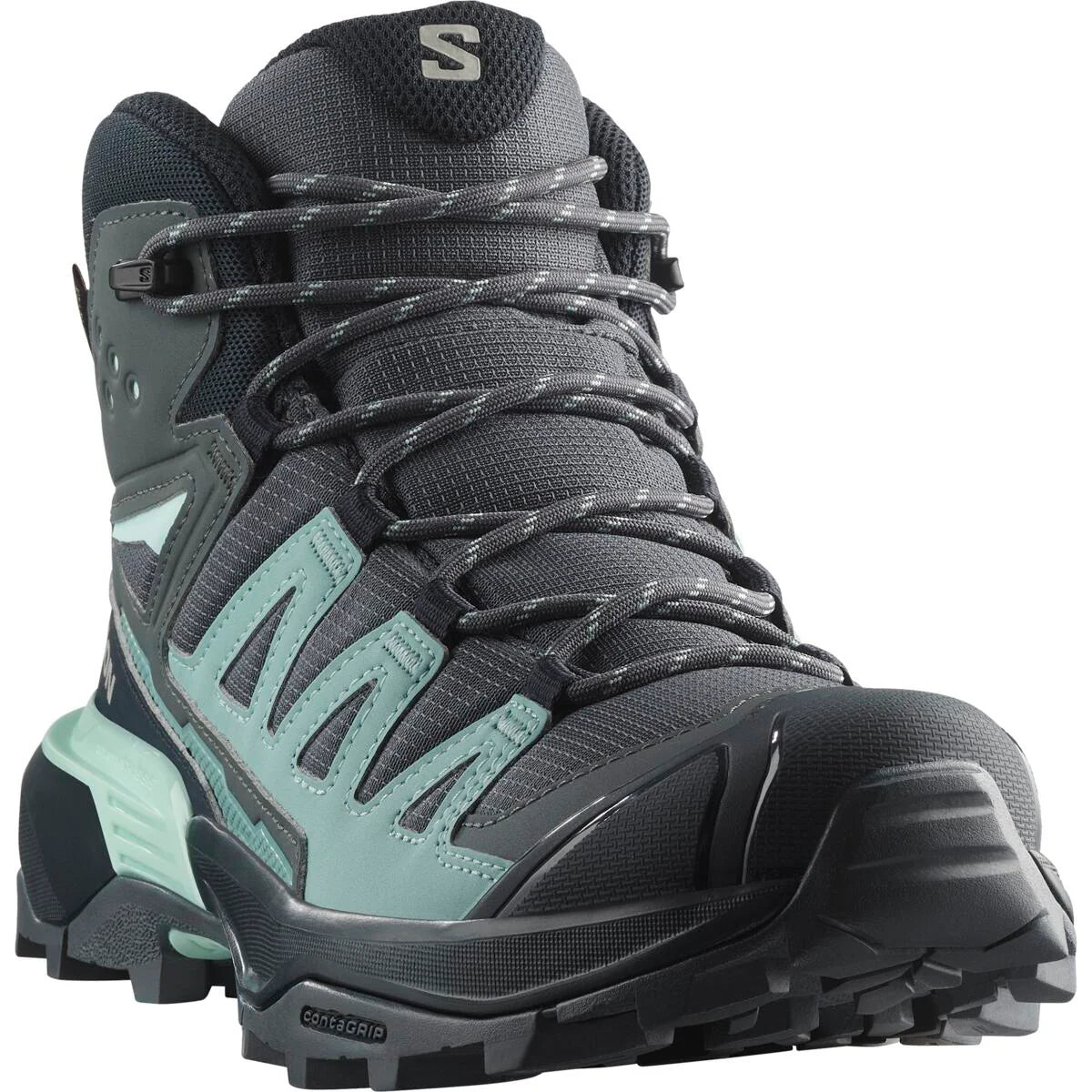 SALOMON X ULTRA 360 MID GTX W vaelluskengät - harmaa/vaaleansininen