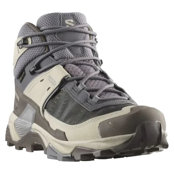 SALOMON X Ultra 5 Mid GTX W pārgājienu apavi - violeti/bēši