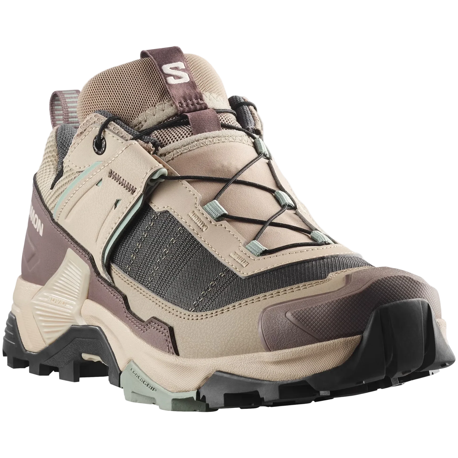 SALOMON X ULTRA 5 GTX W hiking boots - beige/violet