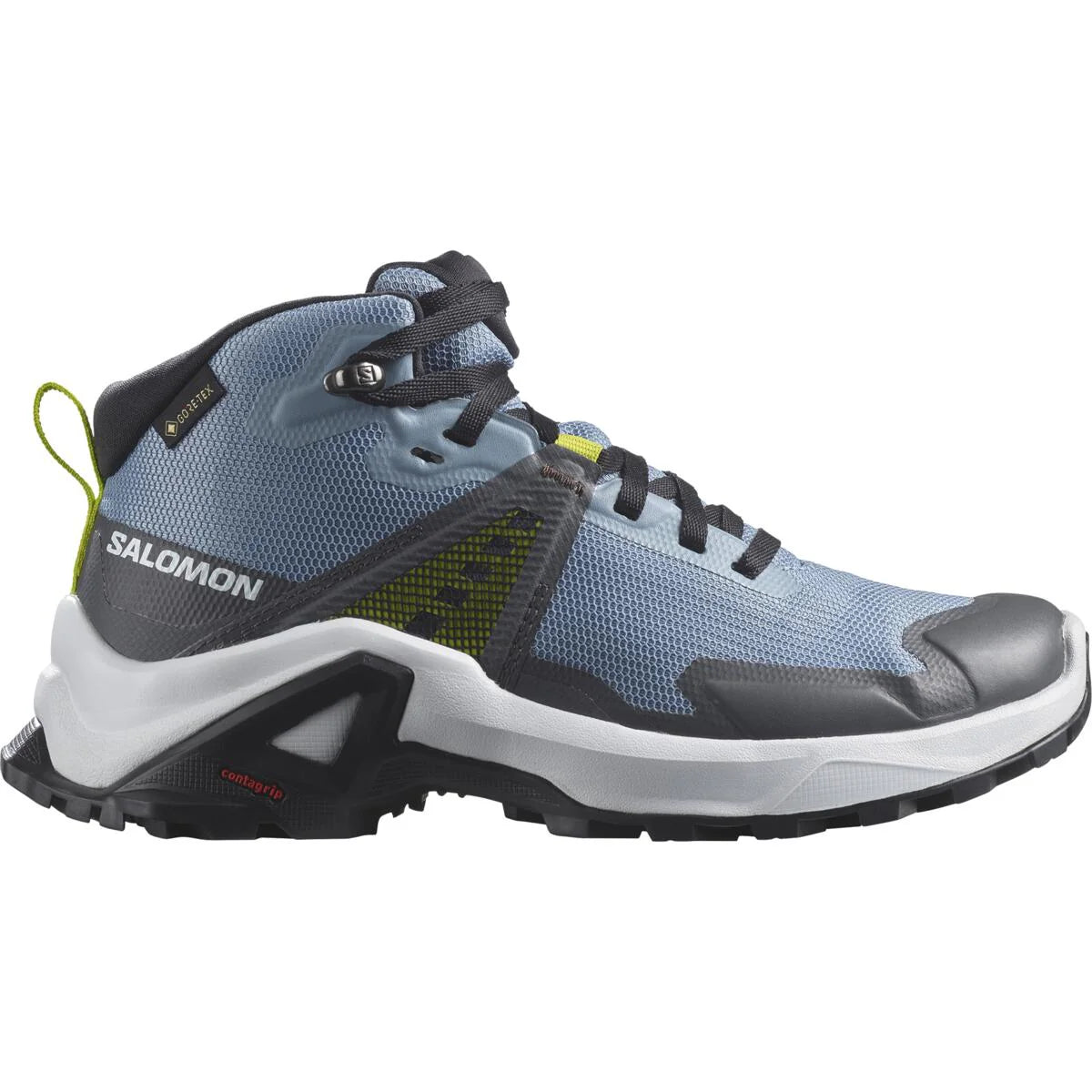 SALOMON X Raise Mid GTX J kid's shoes - light blue/grey/white
