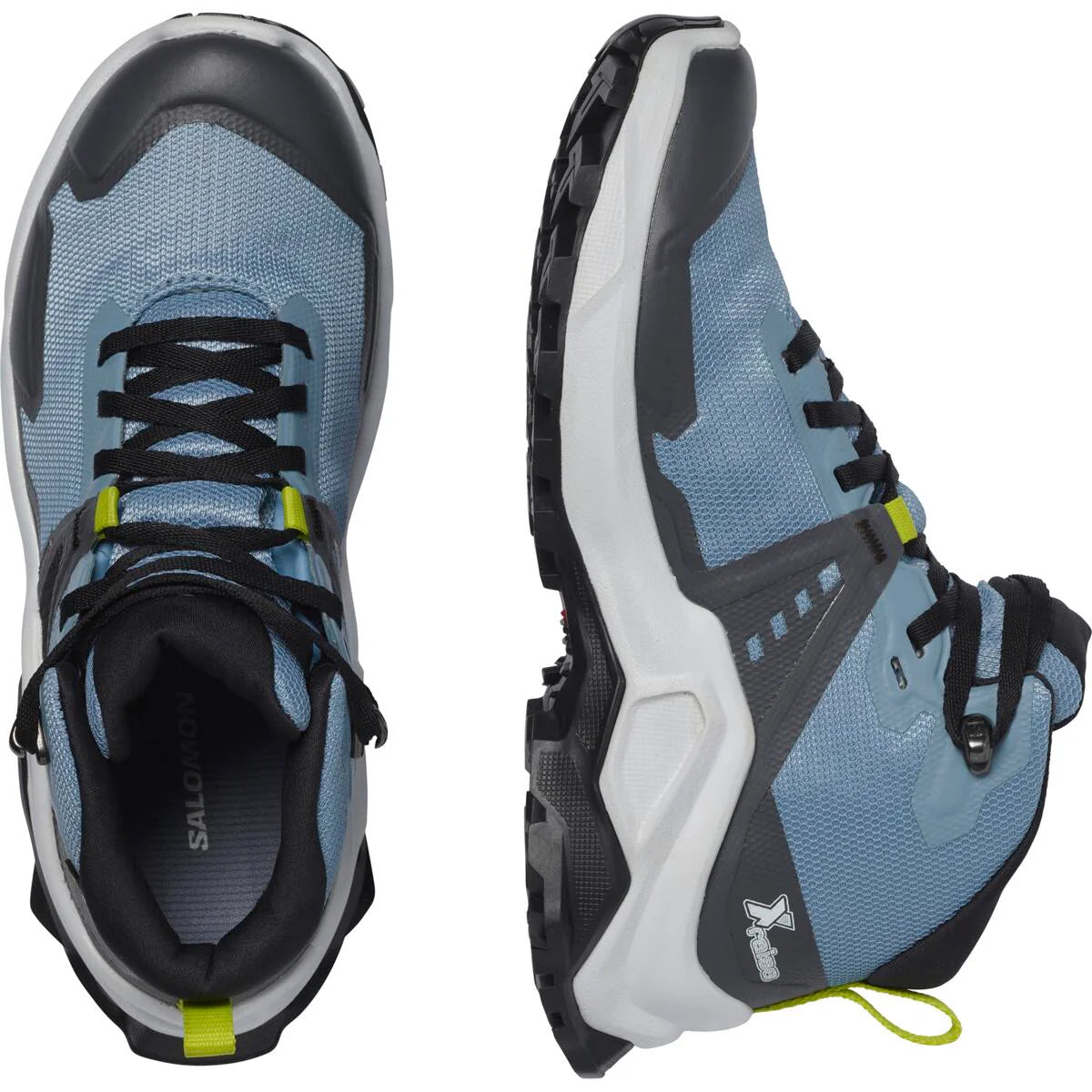 SALOMON X Raise Mid GTX J kid's shoes - light blue/grey/white