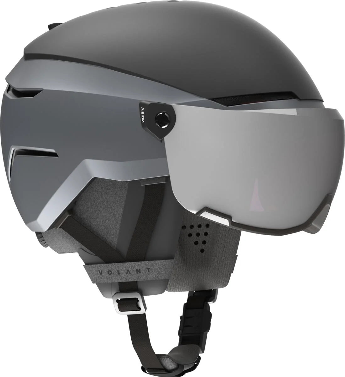Casco da sci VOLANT AMID Visor HD PLUS – Nero / Argento HD C2-3