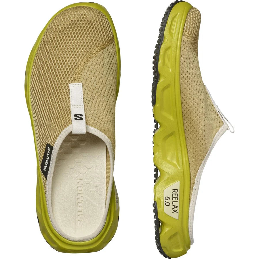 SALOMON REELAX SLIDE 6.0 hiking sandals - light brown/yellow