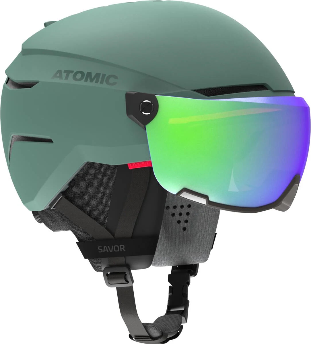 ATOMIC SAVOR VISOR STEREO unisex-suusakiiver – tumeroheline / roheline ST C2