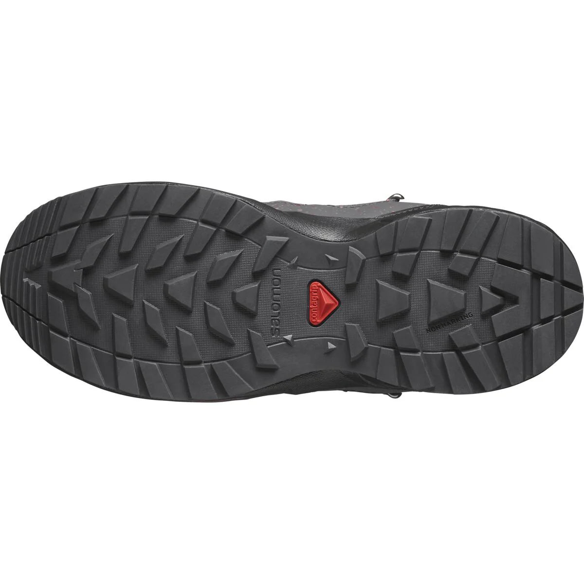 SALOMON OUTWAY MID CSWP J hiking shoes - black/grey/peach