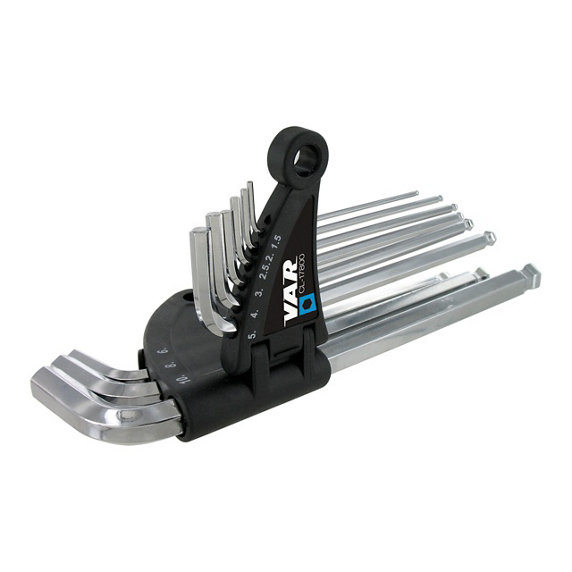 VAR CL-17800 – Professionelles 9-teiliges Inbusschlüssel-Set