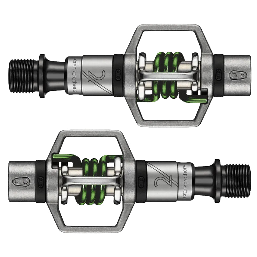 Pedały zatrzaskowe CRANKBROTHERS EGGBEATER 2 - srebrno-zielone