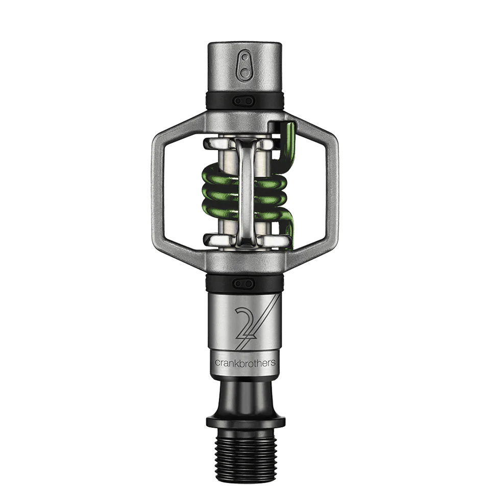Pedały zatrzaskowe CRANKBROTHERS EGGBEATER 2 - srebrno-zielone